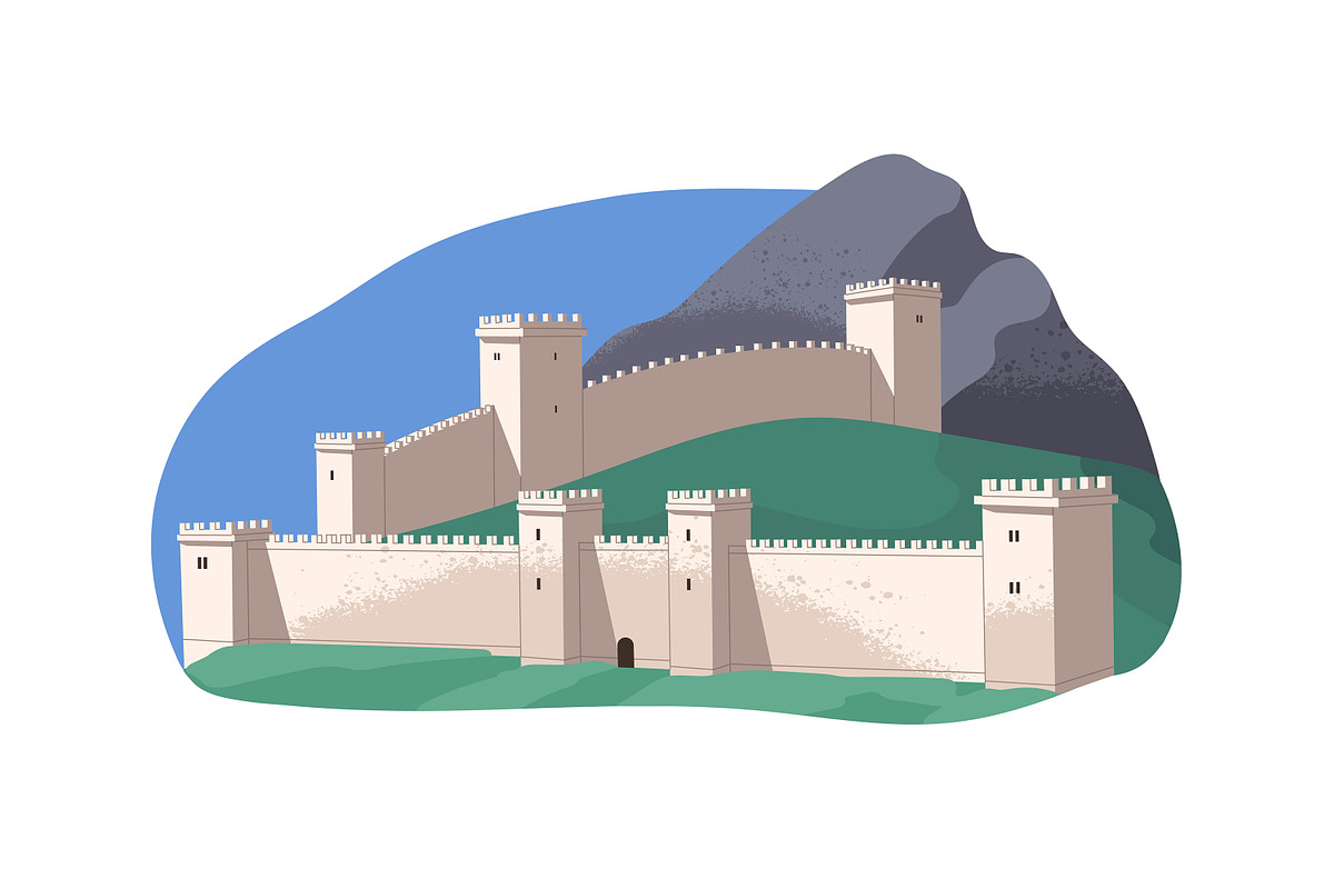 Medieval fortresses, ancient castles, an Object Illustration by PaperTrident (Photo 9 of 9)