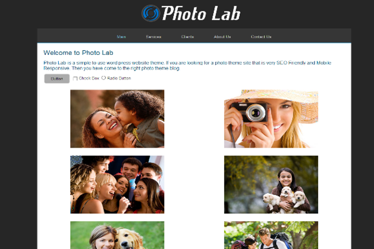 Photo Lab, a WordPress Template by Web Pro Media Inc (Photo 1 of 3)
