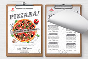 Pizza Flyer Menu Template, a Flyer Template by Hotpin (Thumbnail 2 of 3)