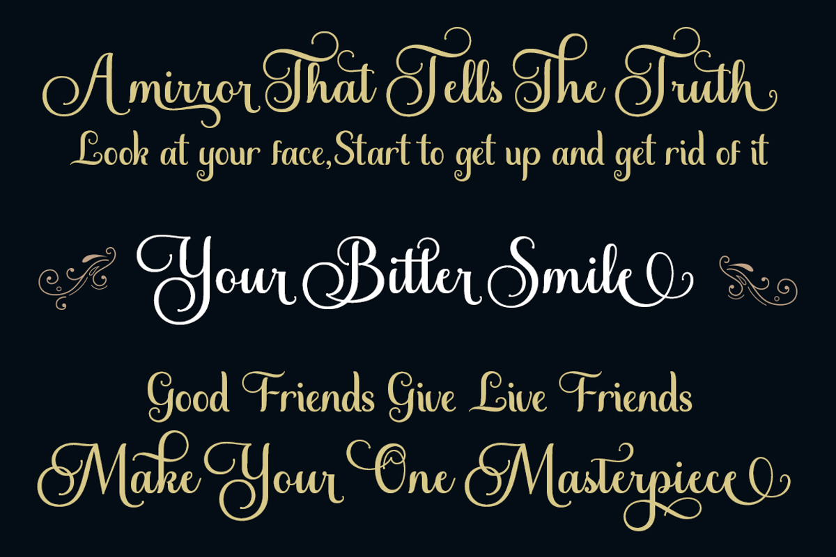 The Glisten Script, a Script Font by Zane Studio (Photo 9 of 9)