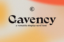 Gavency - Display Serif Font