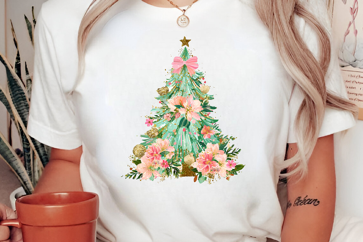 Watercolor Christmas Tree PNG, an Illustration by Canvas Craft (Photo 5 of 5)