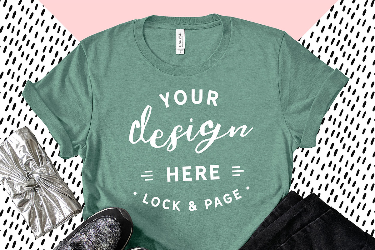 Bella Canvas 3001 Graphic Mockups, a Shirt Mockup by lock and page (Photo 39 of 65)