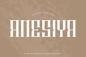 Anesiya - Font, a Serif Font by artchiles_design