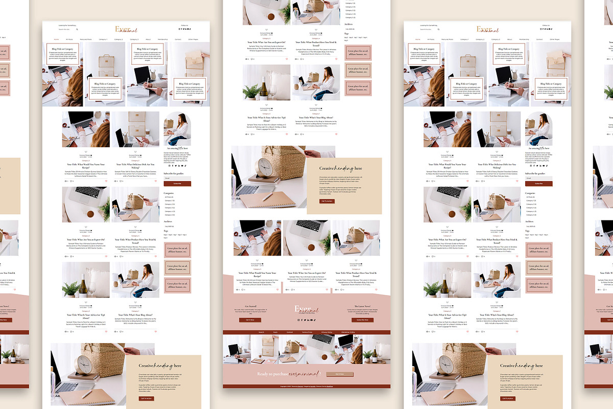 EverMinimal Wix Website Template, a Wix Template by Girl Boss From Home (Photo 5 of 6)