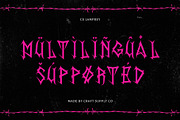 CS Lamprey – Black Metal Font, a Blackletter Font by Craft Supply Co. (Thumbnail 6 of 8)