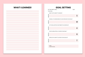 Editable Daily Goal Planner Canva