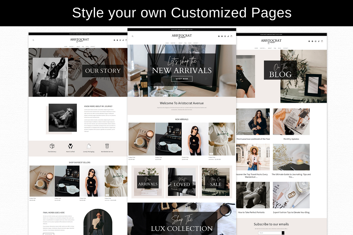 Minimal Shopify Store Theme, a Shopify Template by AdvertFox (Photo 2 of 10)