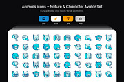 Animals Icons – Nature & Character A, a Duotone Icon by Wencory (Thumbnail 1 of 2)