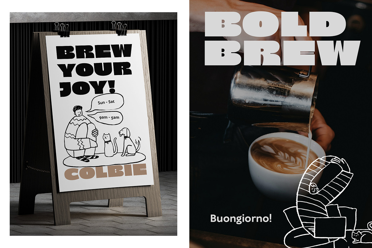Blastoir - Expanded Bold Sans Serif, a Sans Serif Font by Typia Nesia (Photo 11 of 11)