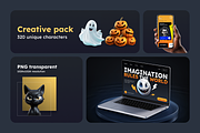 320 Elements Halloween Characters, a Characters & Person 3D Model by Digital Blood (Thumbnail 2 of 15)