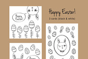 Happy Easter, a Card Template by Tkoko vectors & patterns (Thumbnail 4 of 5)