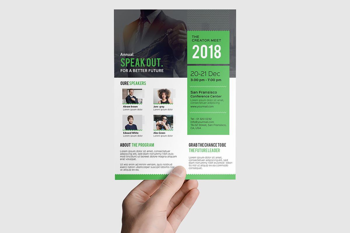 Conference Corporate Flyer, a Flyer Template by ideaz_sabbir (Photo 4 of 6)