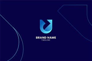 Letter U Next Logo, a Branding & Logo Template by okkydianpra
