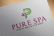 Pure Spa Logo Template, a Branding & Logo Template by GladicMonster (Thumbnail 1 of 6)