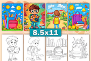 Back to School Coloring Pages, an Education Illustration by Coco Bloom (Thumbnail 2 of 4)