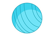 Yoga ball Vector Icon, an Icon by Pexelpy (Thumbnail 1 of 2)