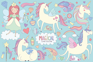 Unicorns & Magical Design Elements