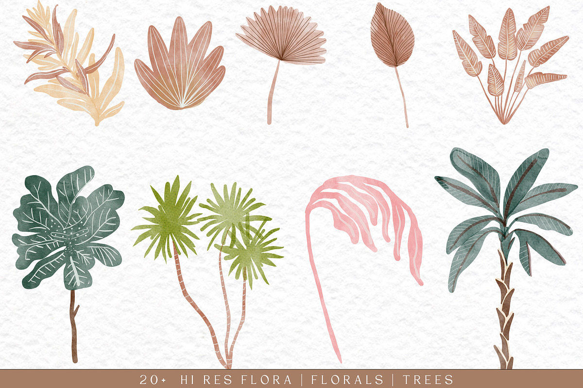 Watercolor Nature Clipart Set, an Animal Illustration by Neon Wild (Photo 3 of 16)