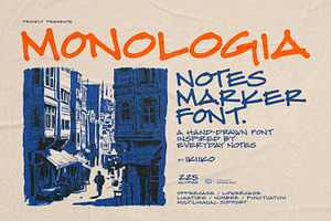 Monologia - Notes Marker Font