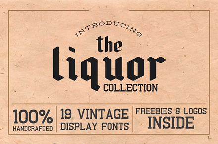 The Liquor Font Collection, a Sans Serif Font by Bart Wesolek