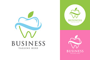 Apple Tooth Logo Design, a Branding & Logo Template by Saba Vector