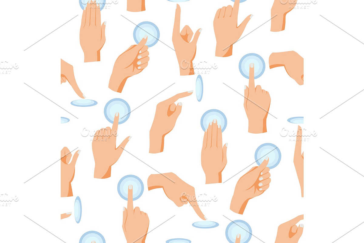 Screen touch mobile gadget hands gesture motion fingers phone ...
