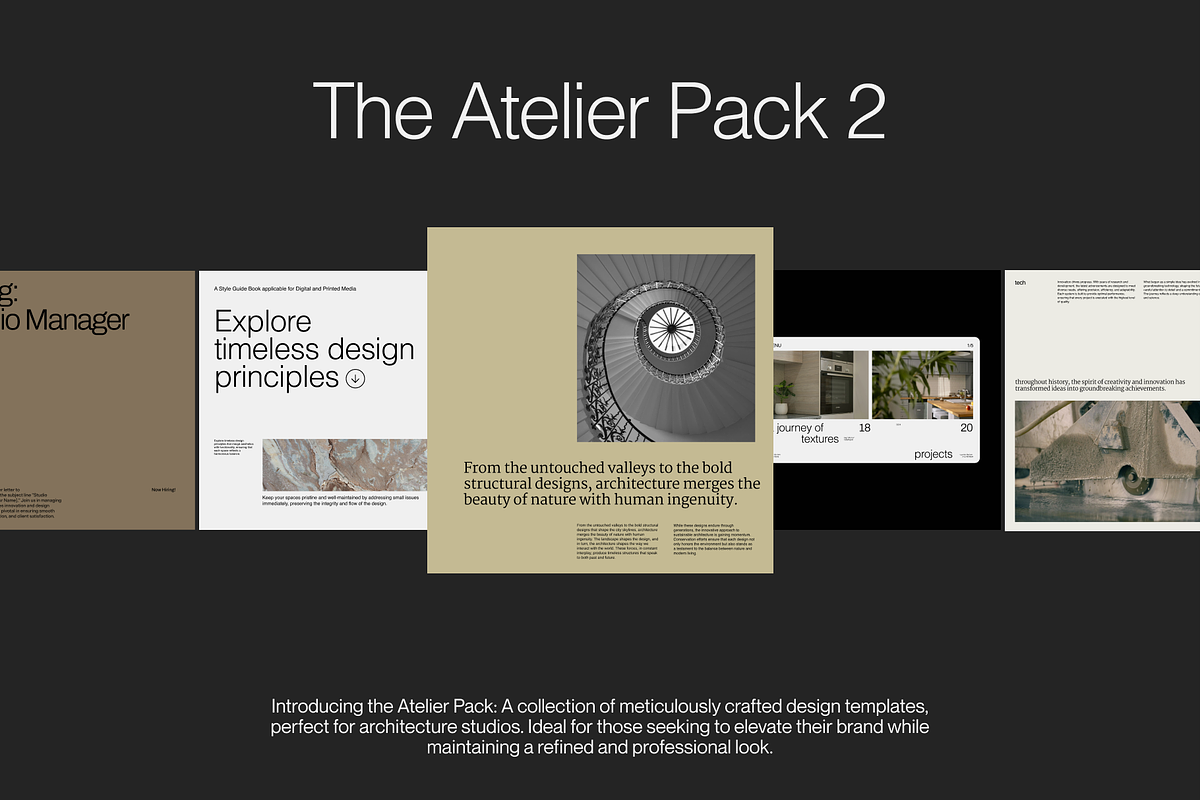Atelier | Canva Templates pt 2, a Social Media Template by By Arkadë (Photo 1 of 5)