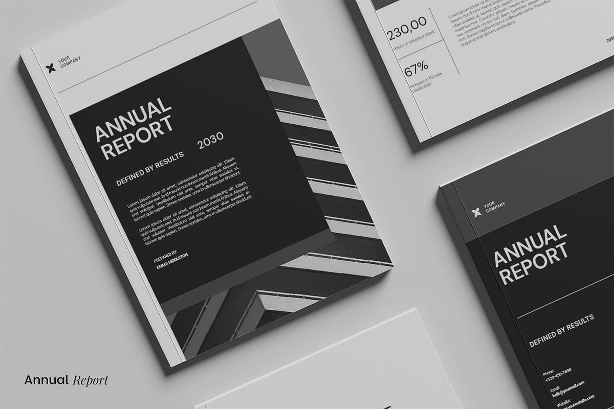 Annual Report Template preview 3