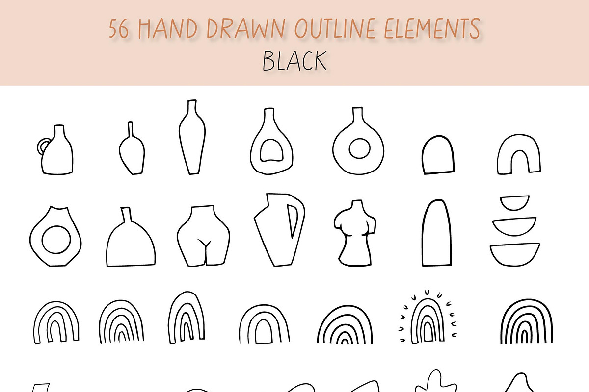 Boho Big collection, a Background Graphic by roskque (Photo 15 of 19)