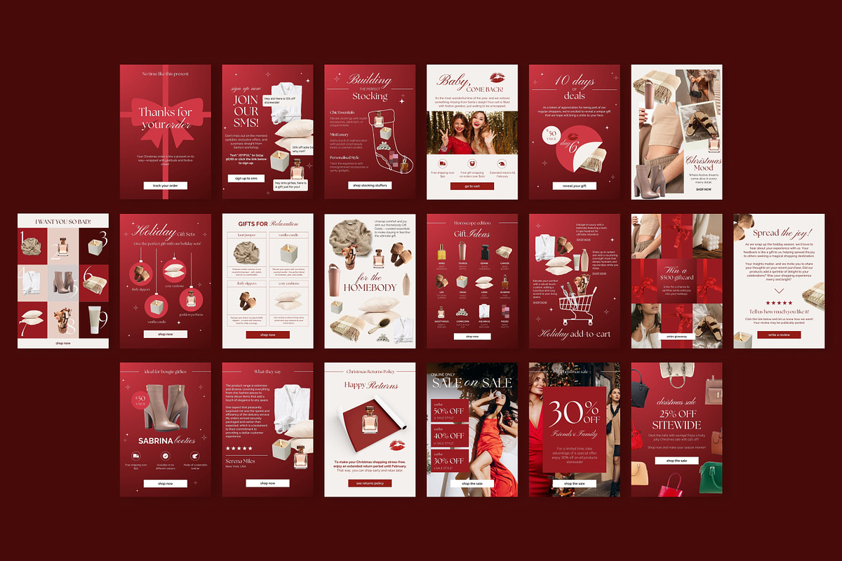 Christmas Holiday | Email Templates, an Email Template by Studio Mayde (Photo 8 of 8)