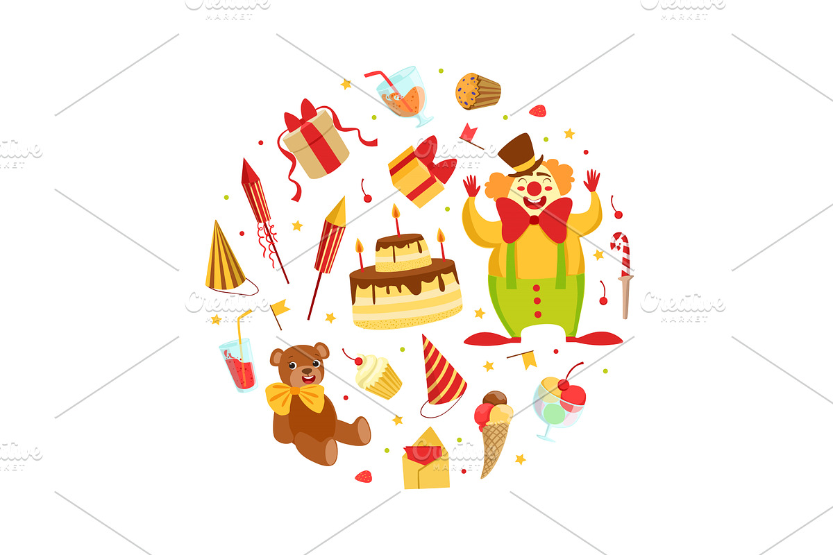 Birthday Party Banner Template, an Illustration by TopVectors