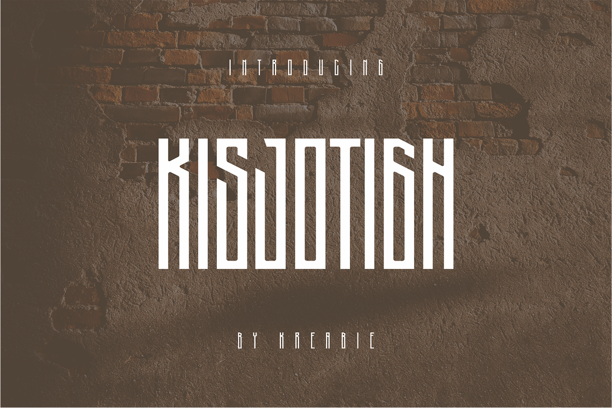 KISJOTIGH, a Font by Kreabie (Photo 1 of 3)