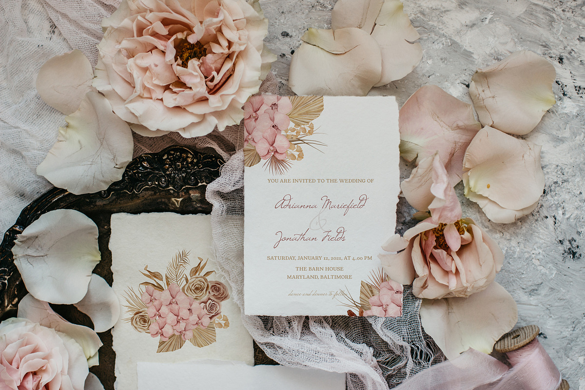 Bohemian Roses and Dried Leaves, an Illustration by Backyard Rose (Photo 6 of 16)