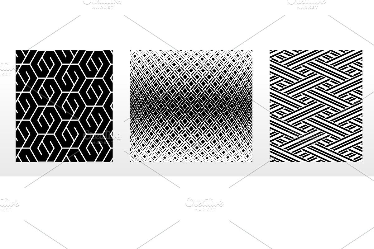 Geometric set of patterns, a Pattern Graphic by RODINA (Photo 1 of 3)