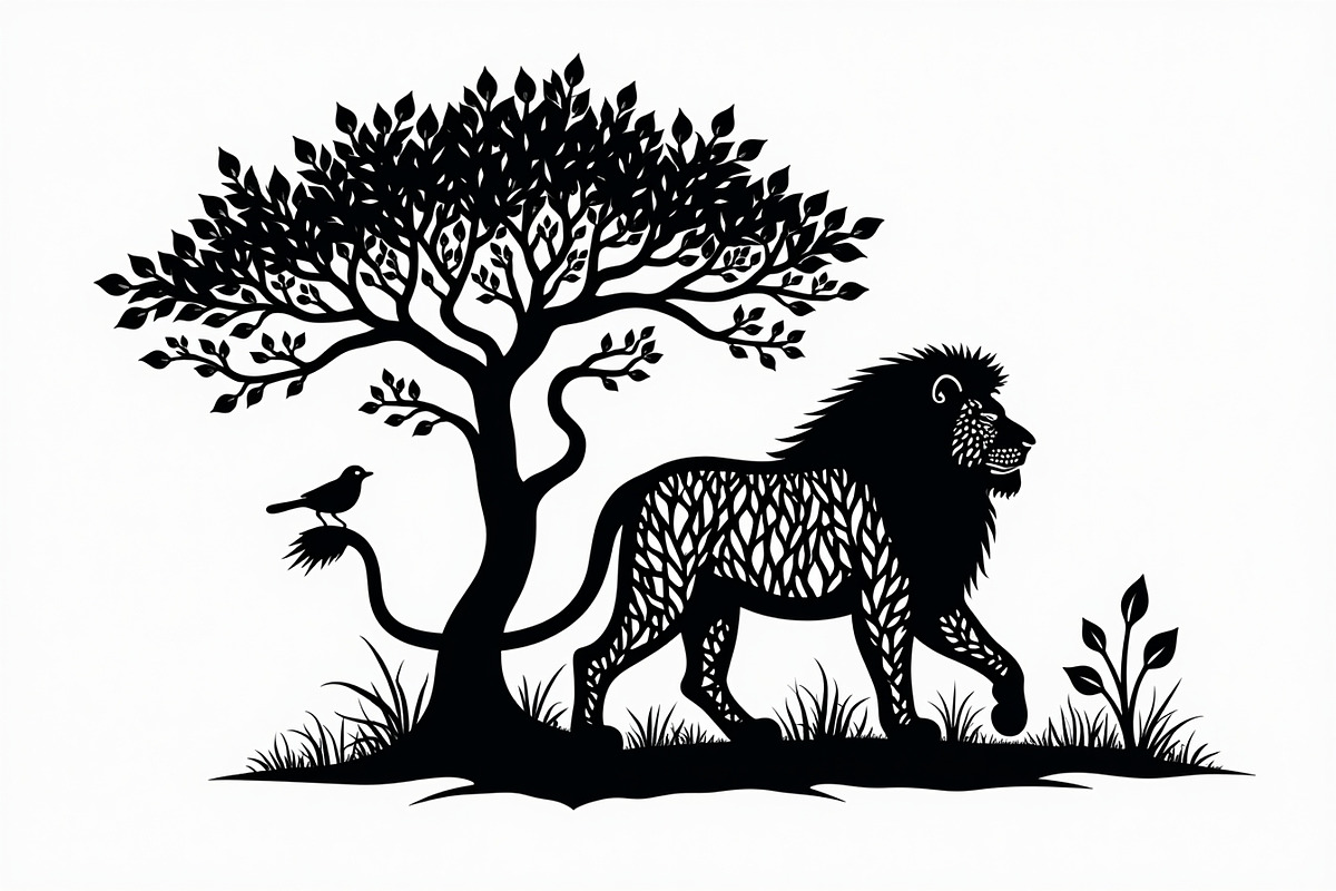 Lion Silhouette Vector Illustration,, an Illustration by Amazin_art (Photo 9 of 21)