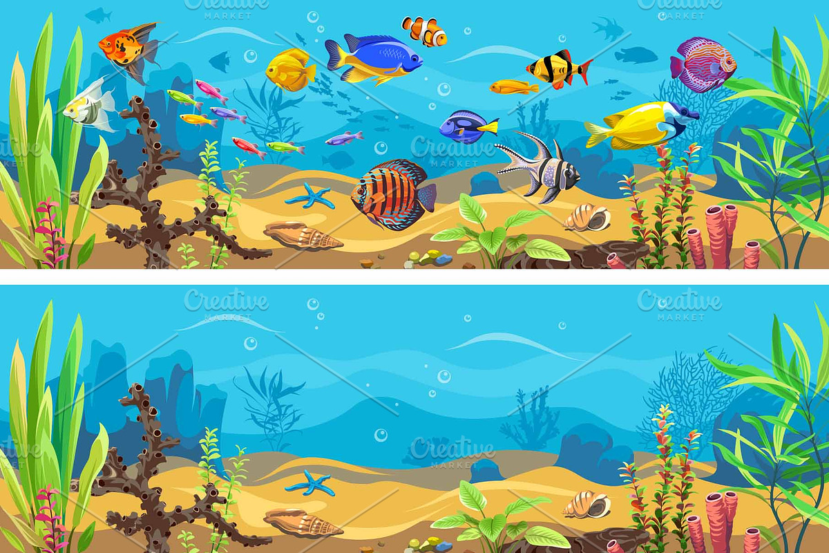 Seascape 2, a Decorative Illustration by Yulia Ogneva (Photo 1 of 5)