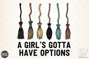 A Girl's Gotta Have Options Witch PN, an Illustration by Libby Wishes (Thumbnail 1 of 6)
