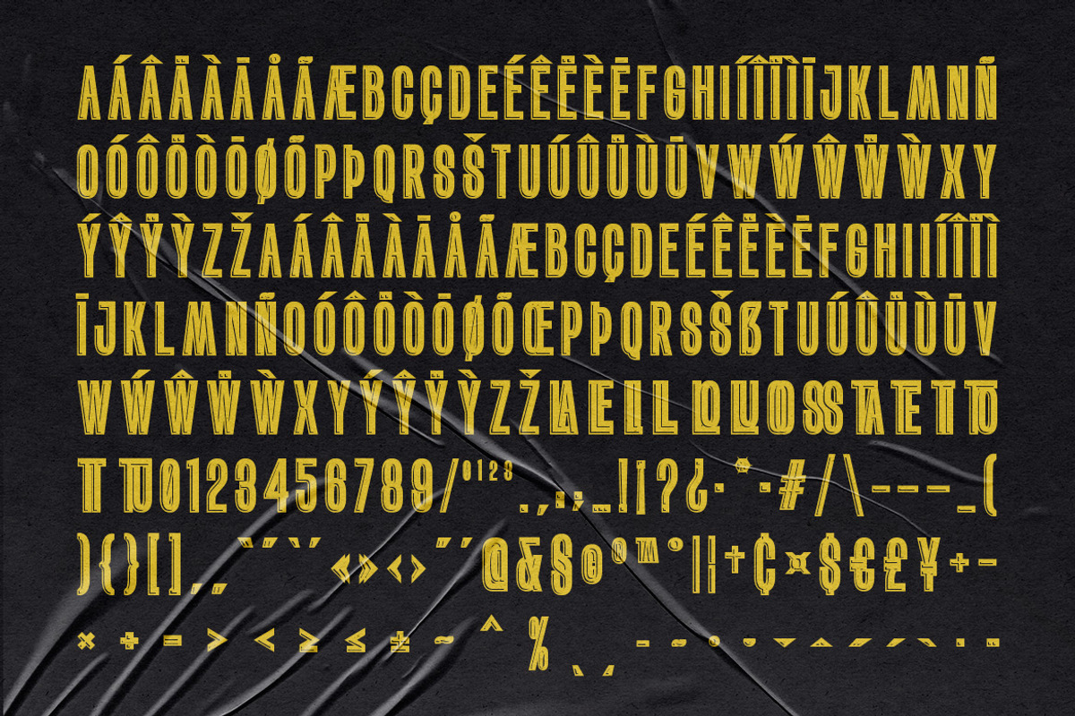 Blacked, a Sans Serif Font by Almeera Std (Photo 3 of 6)