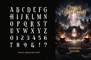 Crown Grimward Gothic Display Font, a Serif Font by Letterhend Studio (Thumbnail 7 of 10)