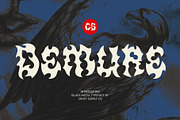 CS Demure – Black Metal Font, a Blackletter Font by Craft Supply Co. (Thumbnail 1 of 8)