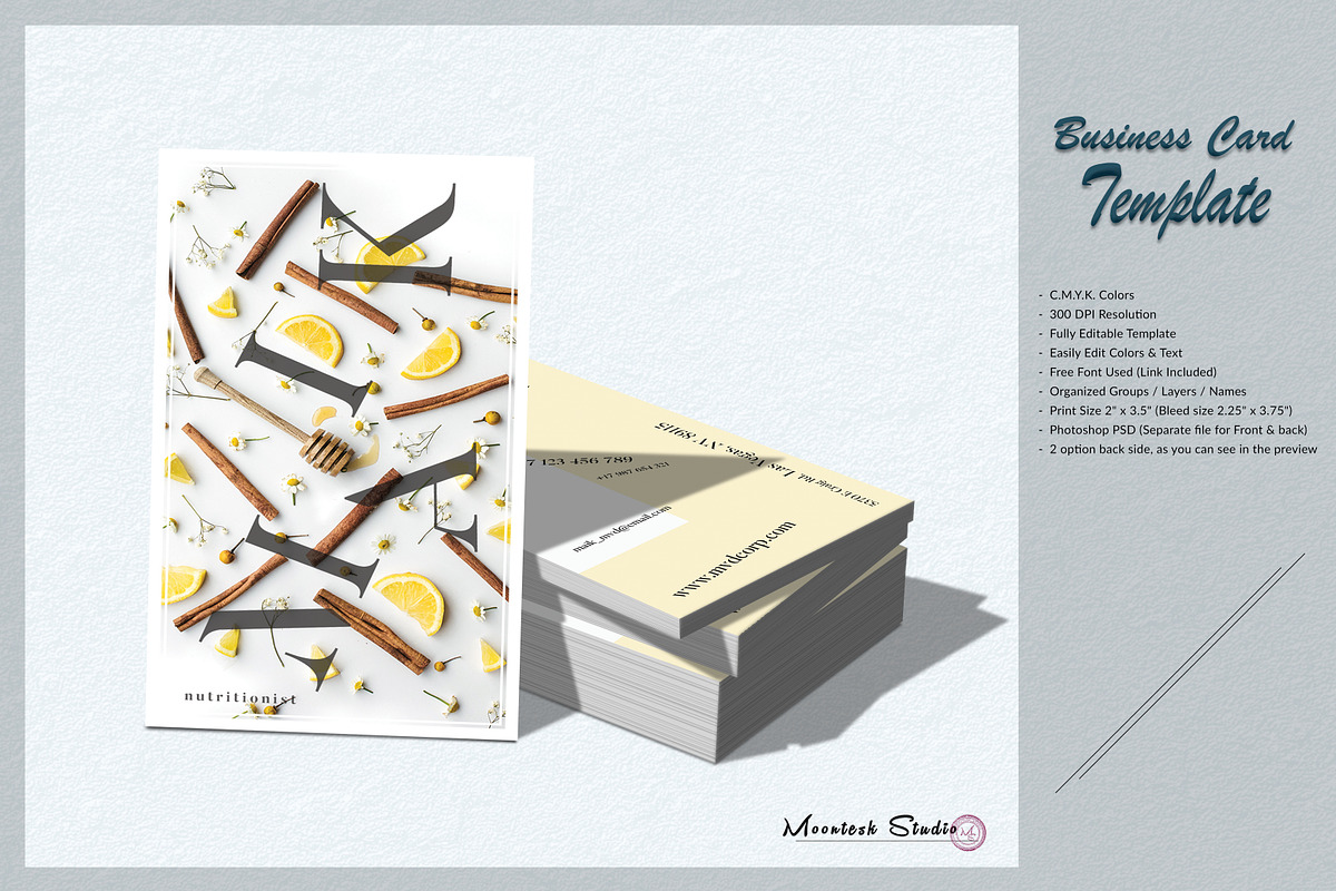 Business Card Template, a Business Card Template by Moontesk (Photo 1 of 5)