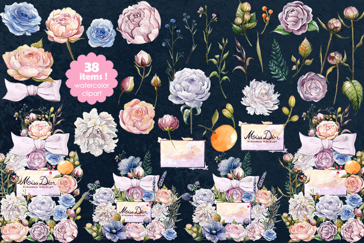 FLOWER PERFUME BOUQUET, a Graphic by AJDA ART (Photo 4 of 5)
