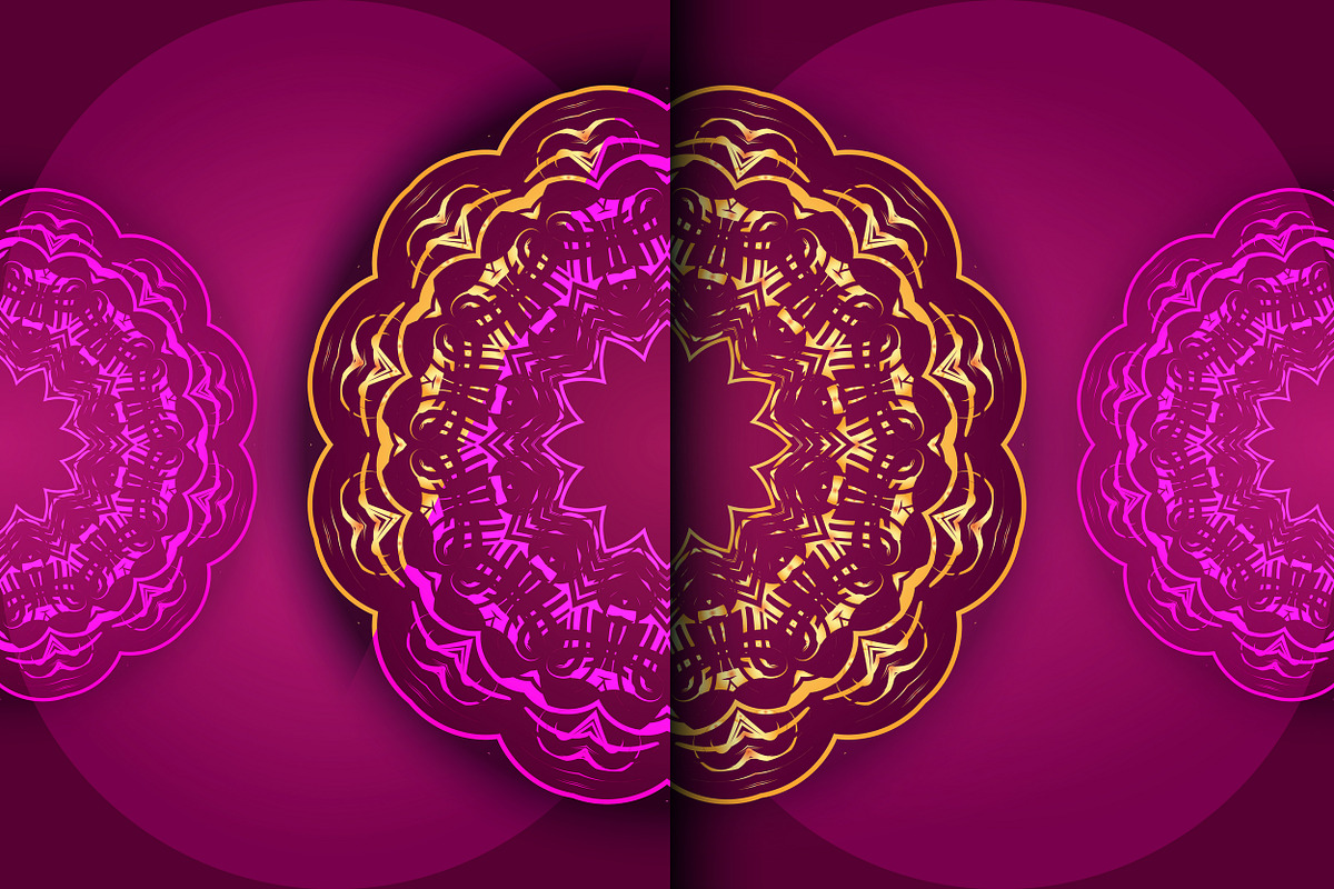 Mandala Oriental Floral art Bundle, a Background Graphic by NJ Himel (Photo 81 of 97)