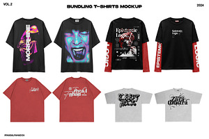 Bundle Mockup T-shirts, a Shirt Mockup by Irhasalfahad