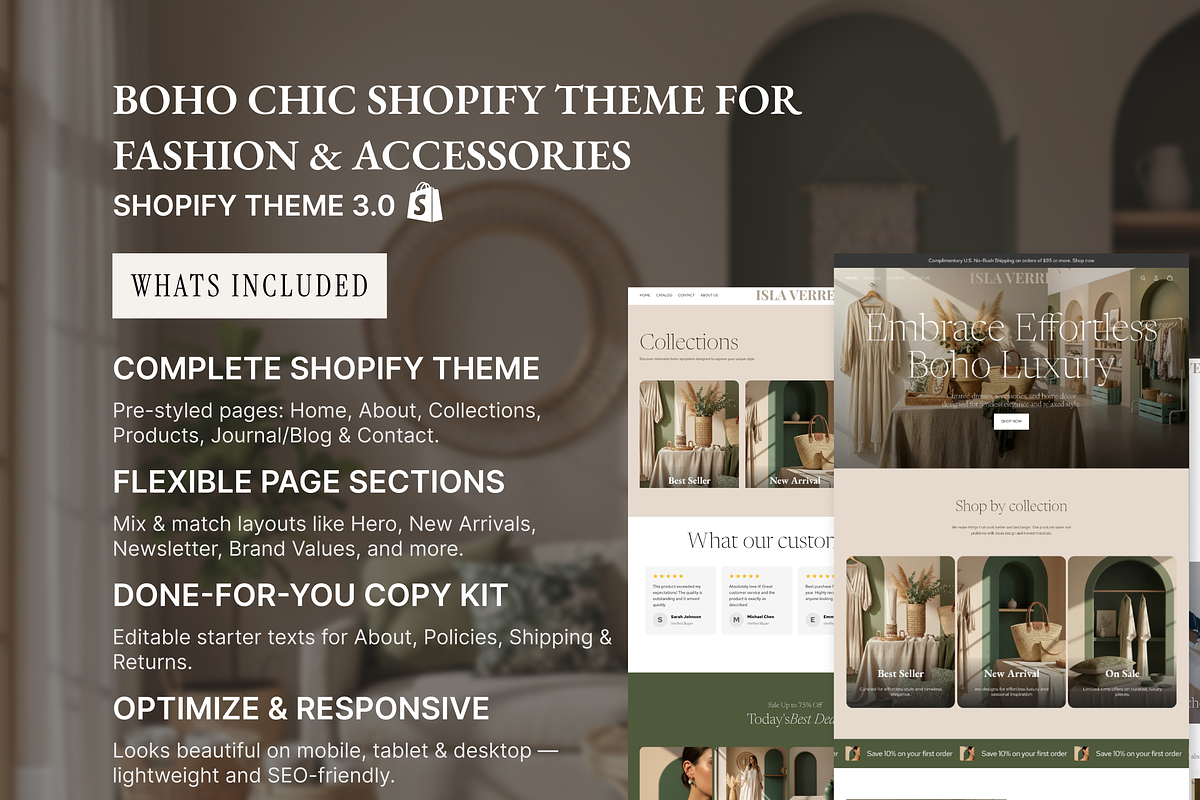 Isla Verre Fashion Shopify Theme, a Shopify Template by AtelierDuVow (Photo 9 of 10)