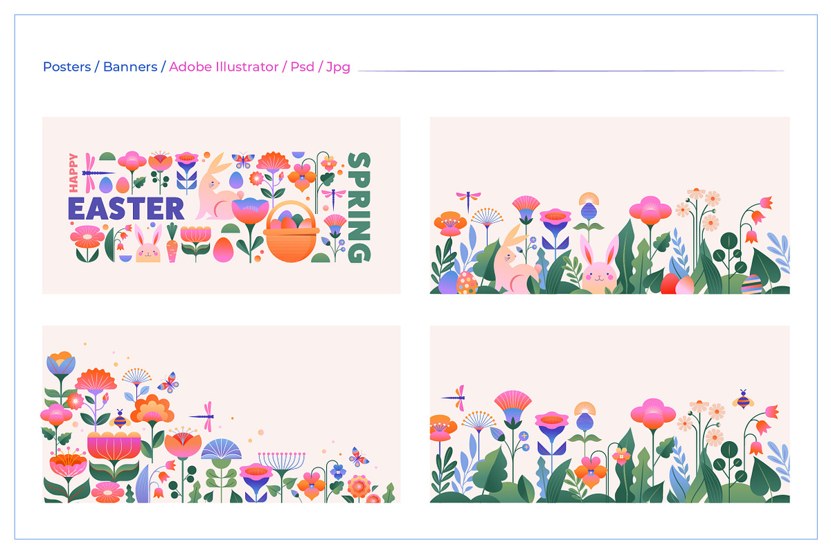 Spring Flowers & Easter Illustration, a Graphic by Marish (Photo 7 of 7)