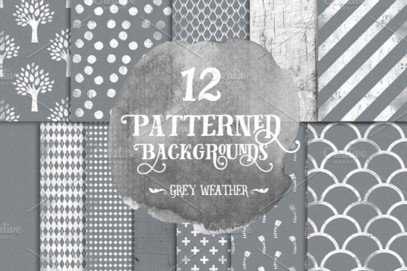 Digital Paper pack Grey preview 3