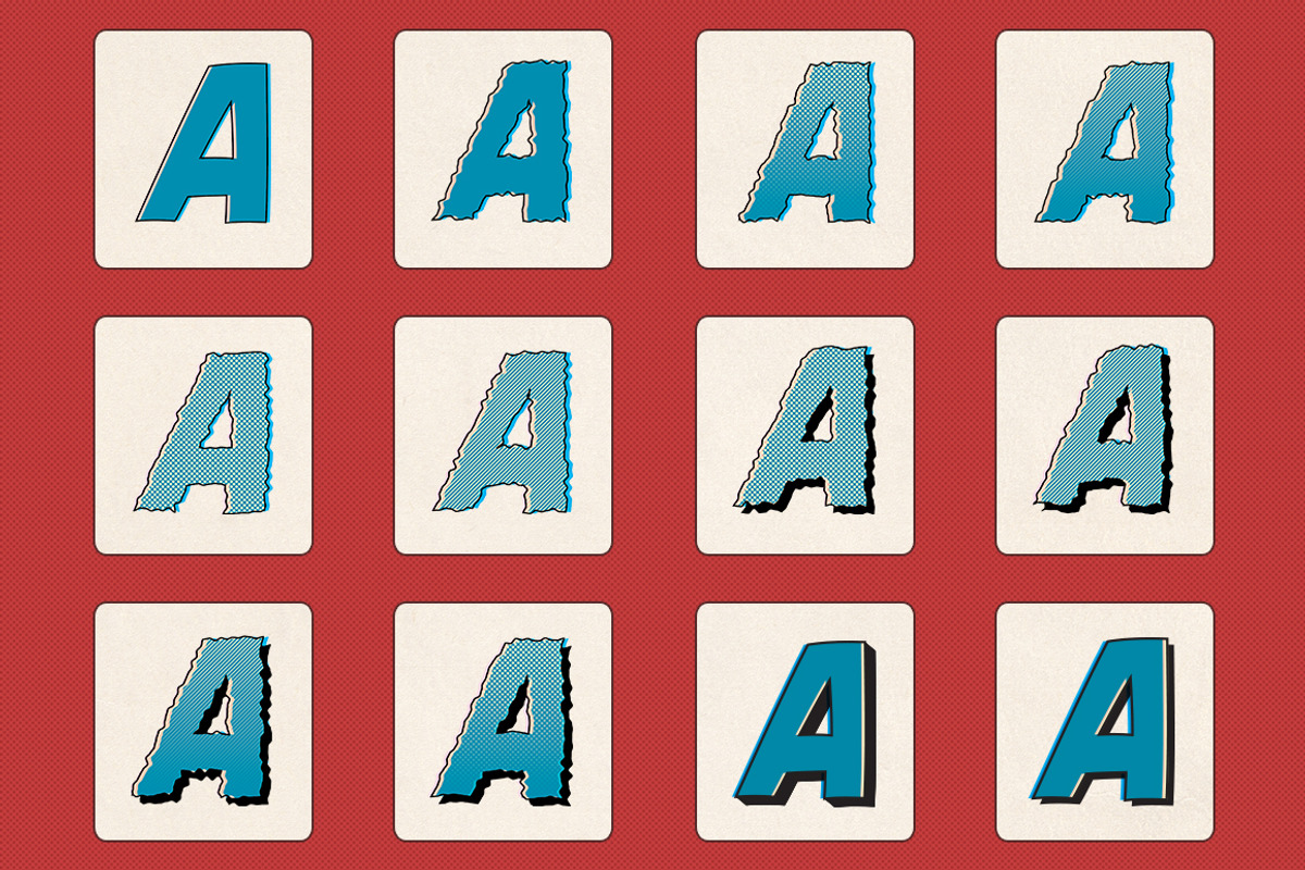 Vintage Comic Press - AI Actions, a Brushes & More by Greta Ivy (Photo 3 of 5)