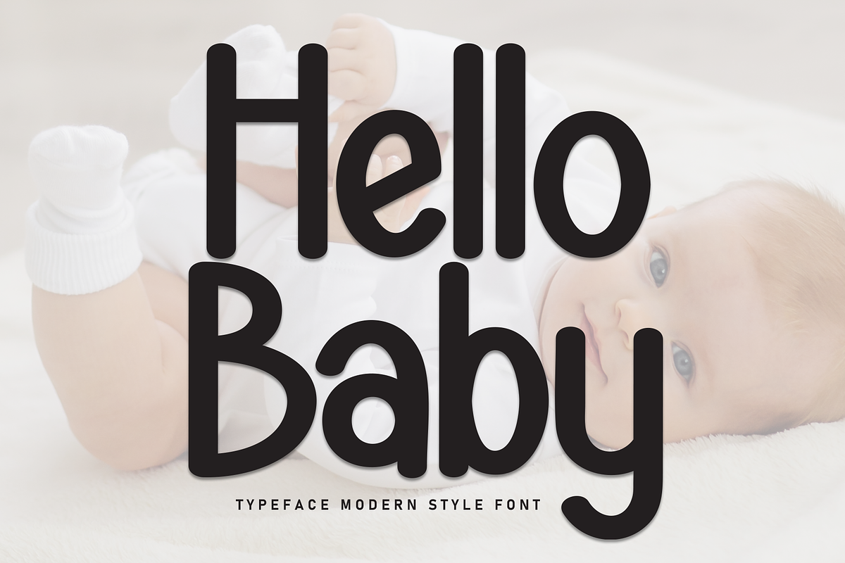 Hello Baby | Script Font, a Script Font by Scratchones (Photo 1 of 8)